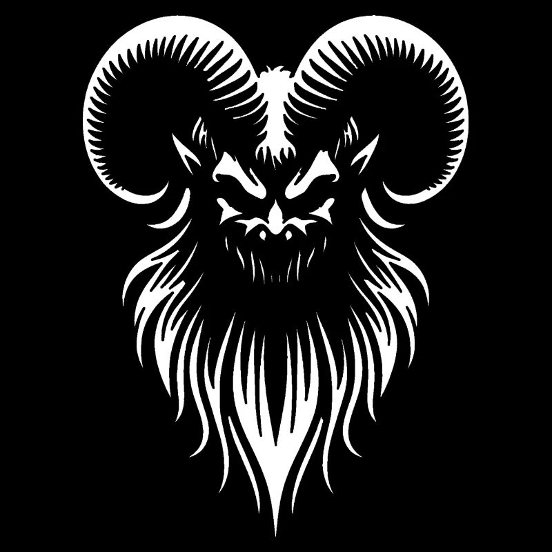 Dämonen Widderkopf - Gothic Ziegenbock Okkult