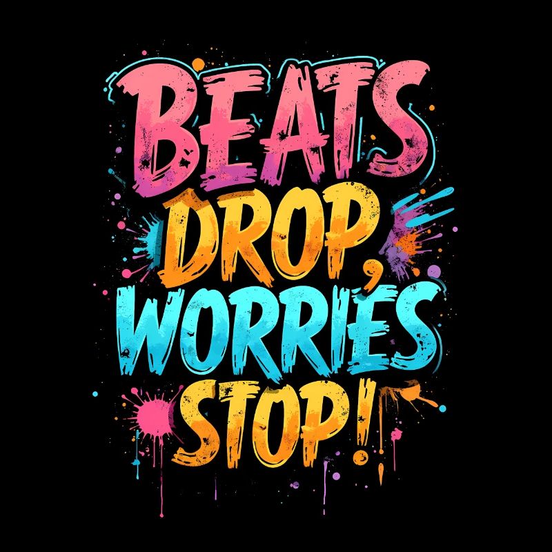 BEATS DROP, WORRIES STOP, MUSIC