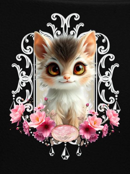 Lovely and fluffy kitten