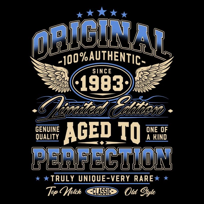 Original 1983 Vintage Born Cadeau d’anniversaire