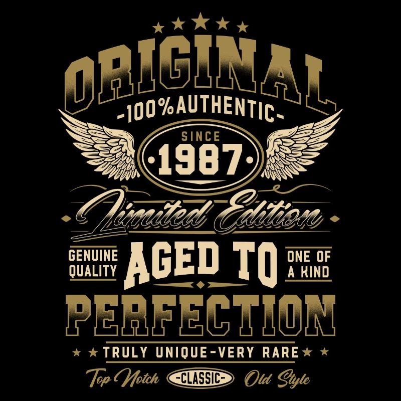 Original 1987 Vintage Born Cadeau d’anniversaire