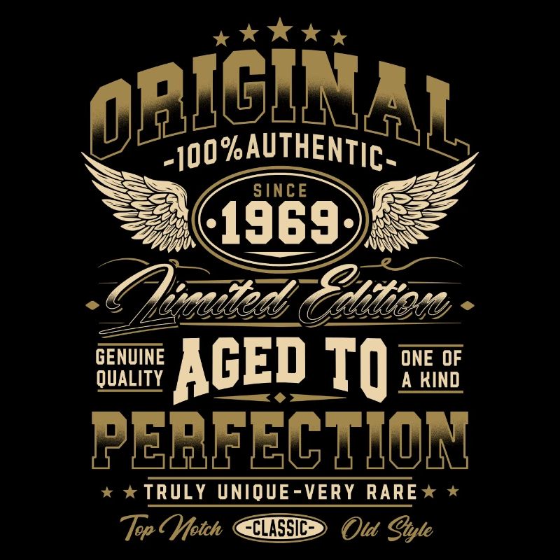 Original 1969 Vintage Born Cadeau d’anniversaire