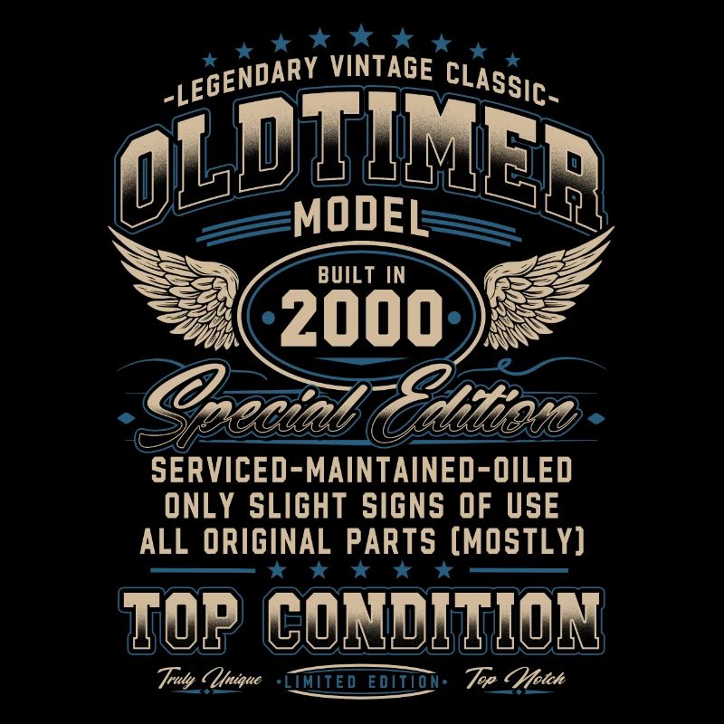 Oldtimer Baujahr 2000 Jahrgang Geburtstag Geschenk