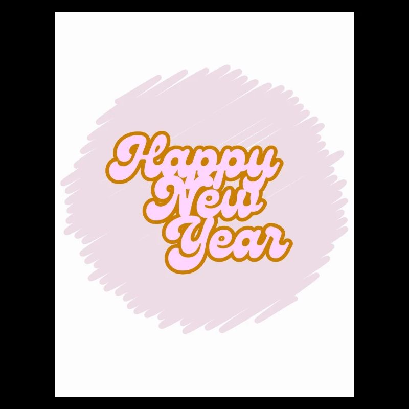 Rose Logo de bonne année