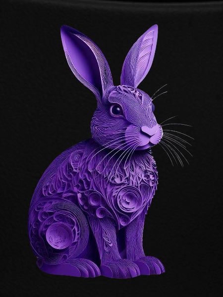 Rabbit violet