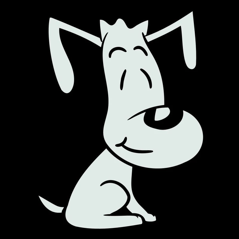 chien assis mignon petit chiot heureux animal de compagnie