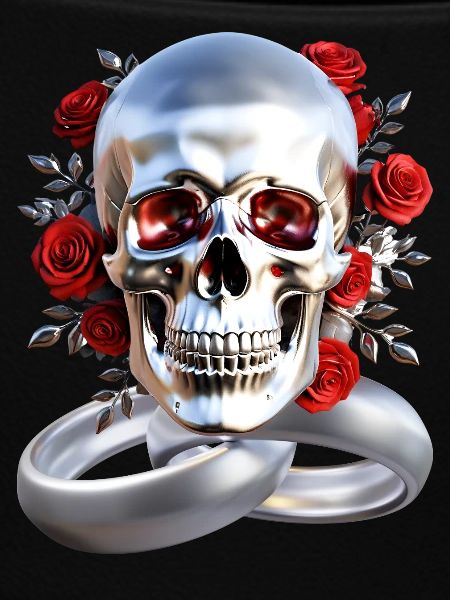 Skull with rings