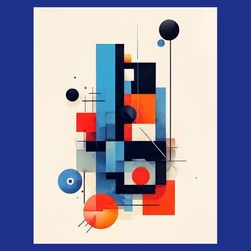 Abstract geometric composition