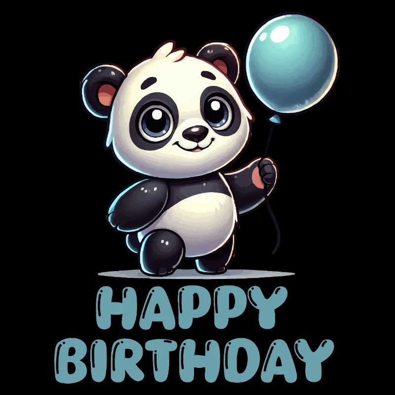 Panda BD Ballon Anniversaire