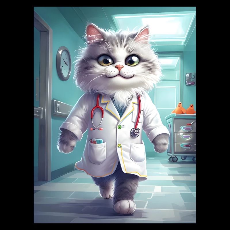 Cadeau Profession Docteur Chat