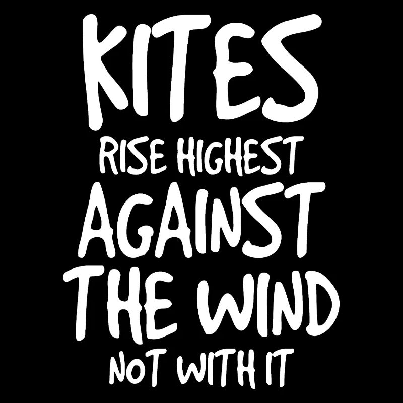 Kitesurfing Kites Against the Wind