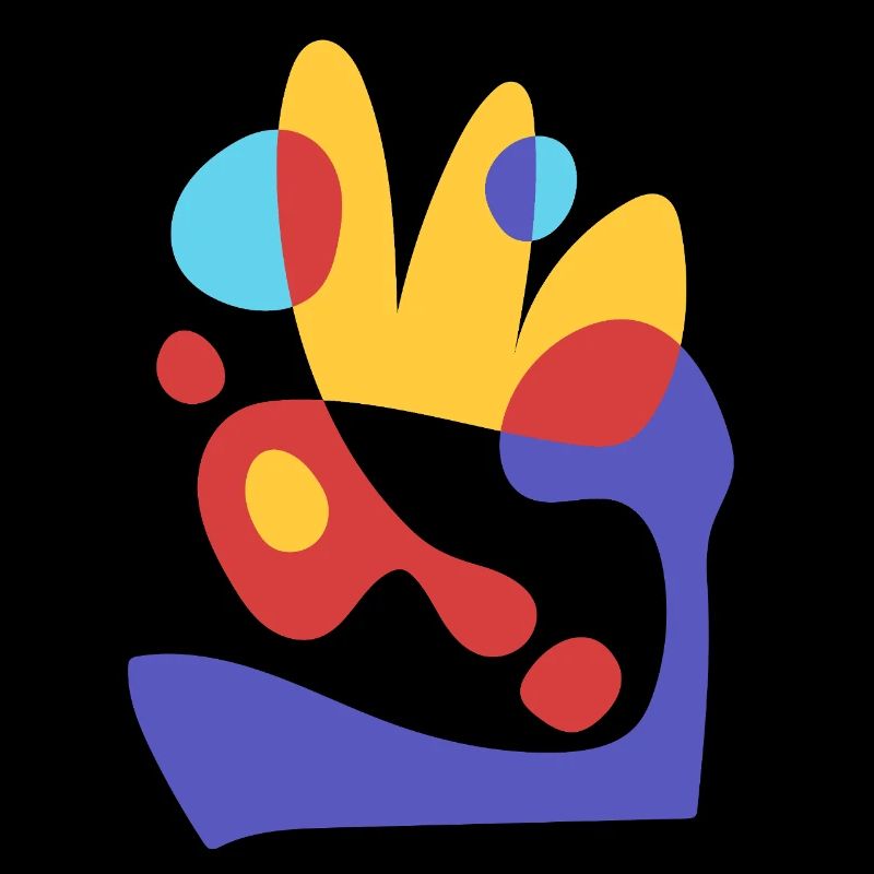 Abstrait Tropical Beeze - Style Bauhaus