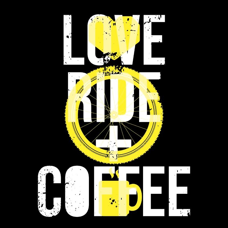Love Ride Coffee Design Graphique Passionnés Vélo
