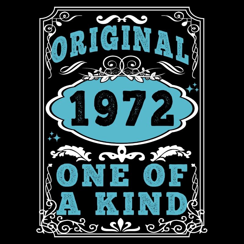 Original 1972 Vintage Retro. Birthday Tshirt 2