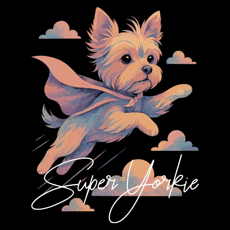 Super chien Yorkshire Terrier Cape Cape cadeau