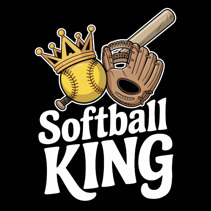 Softball King Garçons Baseball Lanceur Receveur Drôle