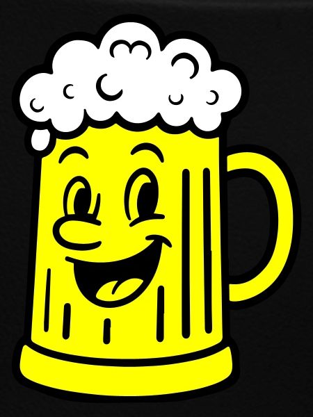 Bierkrug Comic Bier