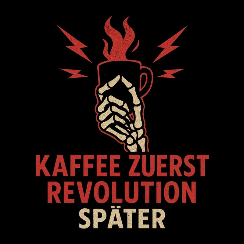 Coffee first, revolution later.