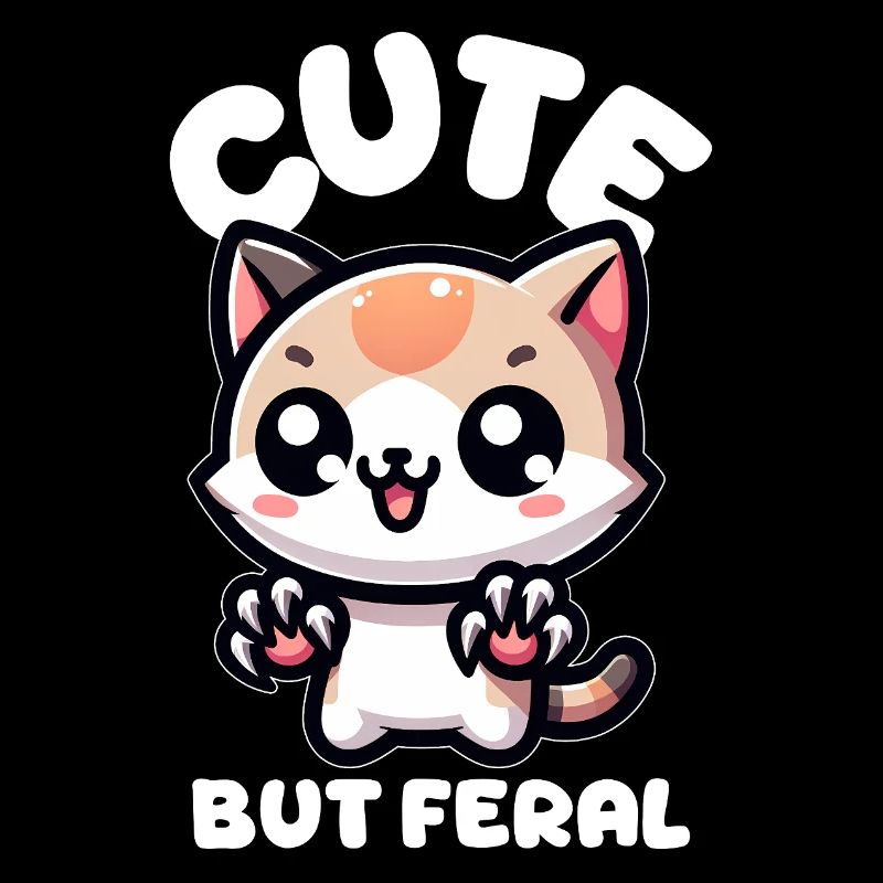 Chat mignon mais sauvage