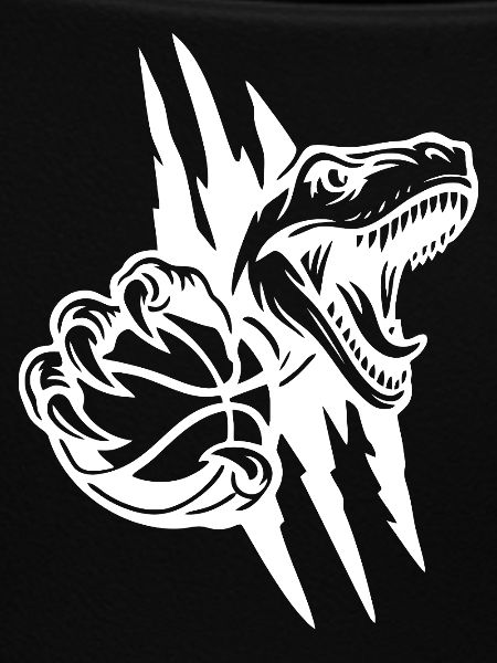 Brüllender Raptor-Basketball