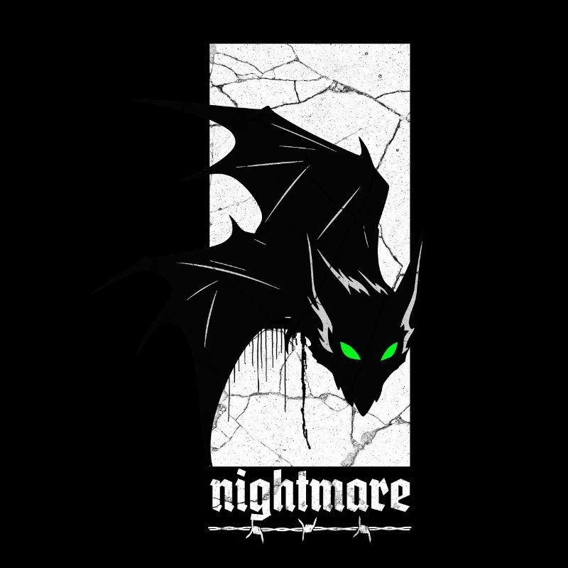 Nightmare Bat – Gothic Horror Vampir Kreatur Kunst