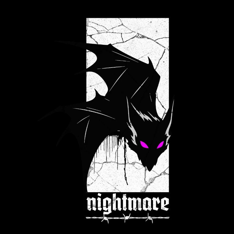 Nightmare Bat – Horreur gothique Vampire Creature Art
