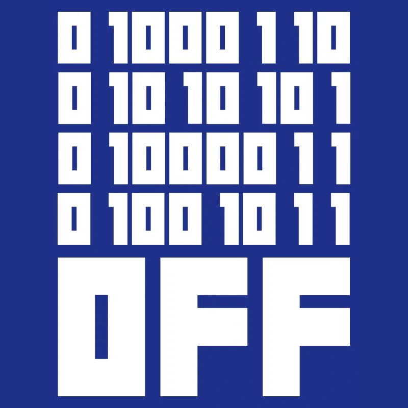 Binary Code F**k OFF – Nerd Humor & Geek Code