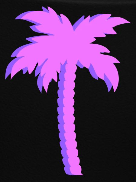Purple Palm Trees Gradient