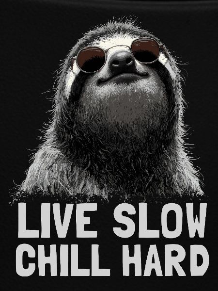 Chilled sloth with sunglasses