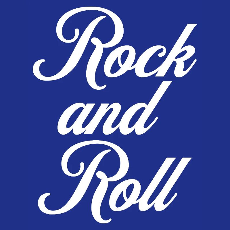 Rock and Roll Script Vintage