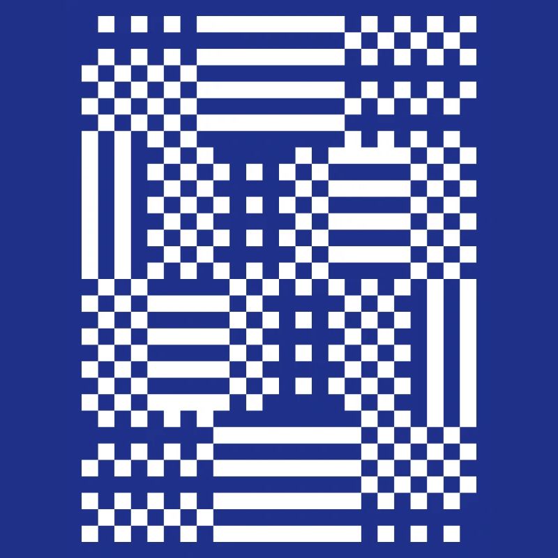 GridFlux Monochrome Optical Pattern