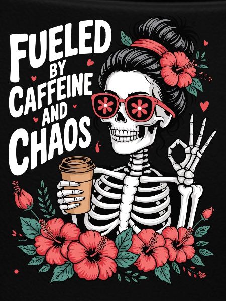 Mutter Koffein Mutter Skelett Kaffee