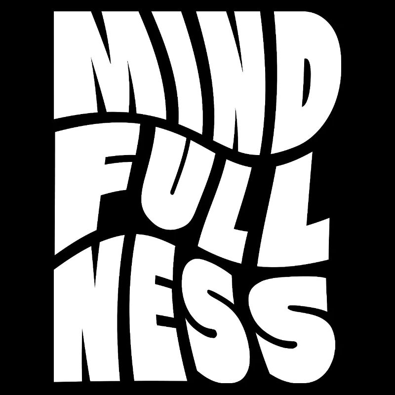 Achtsamkeit Typografie-Design