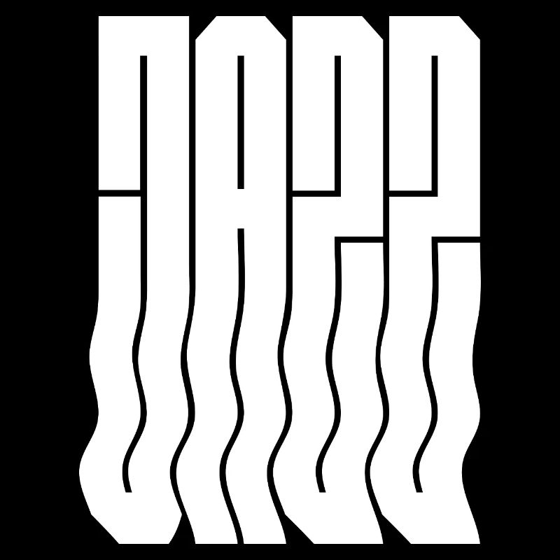 Bold wavy jazz logo design