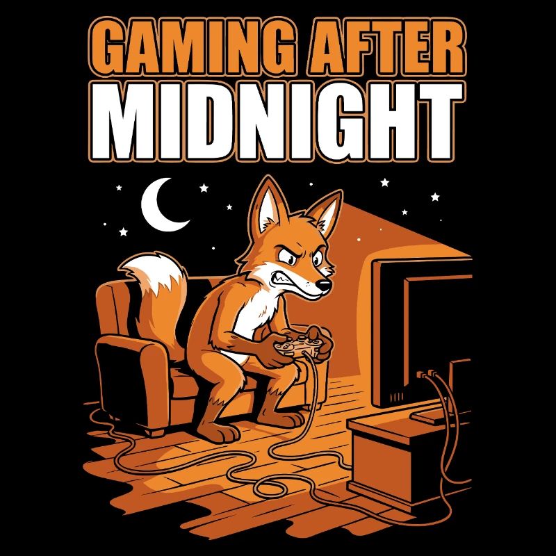 Gaming after midnight: Fox on the controller