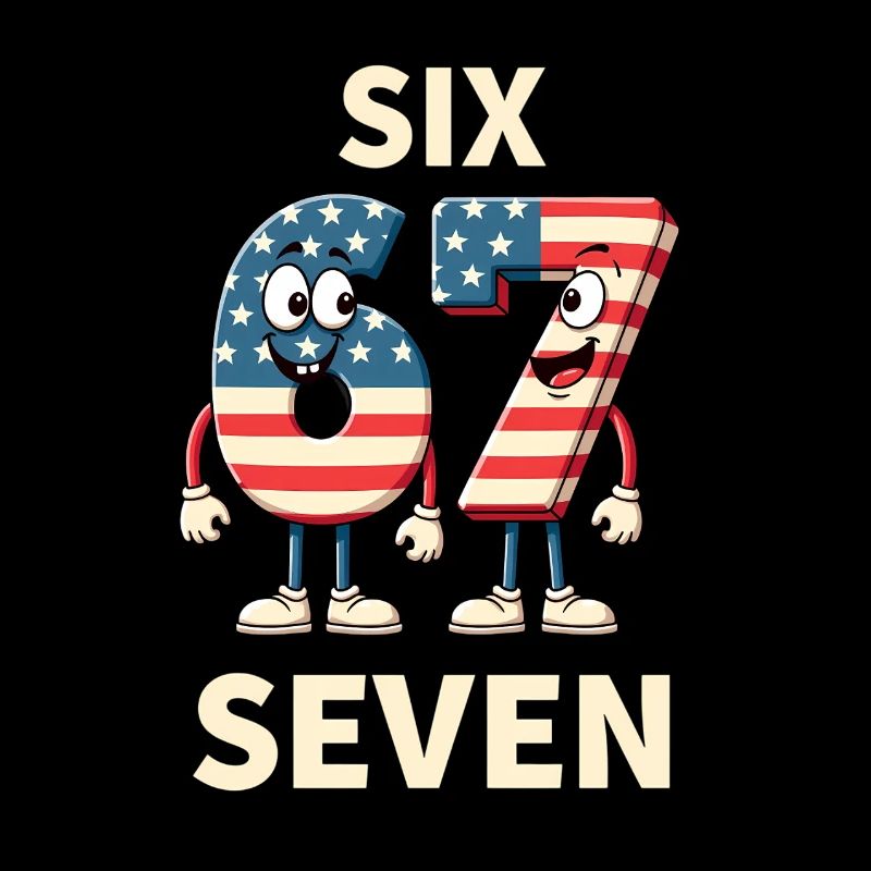 US Flag 67 Memes Six Seven