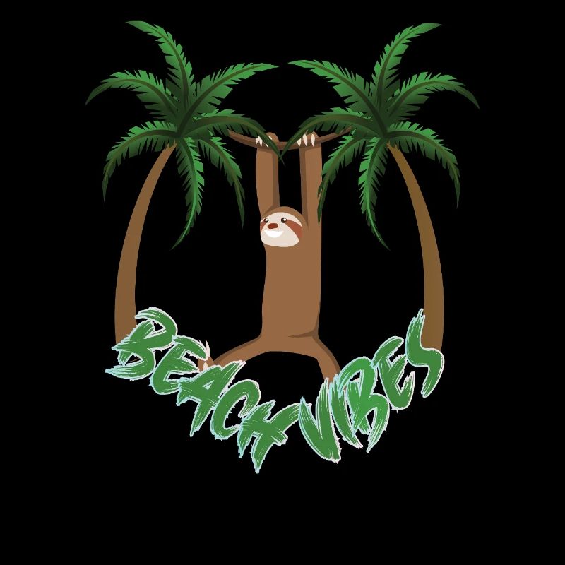Beach Vibes Sloth