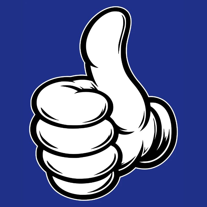OK Comic Thumbs Up Hand Icon