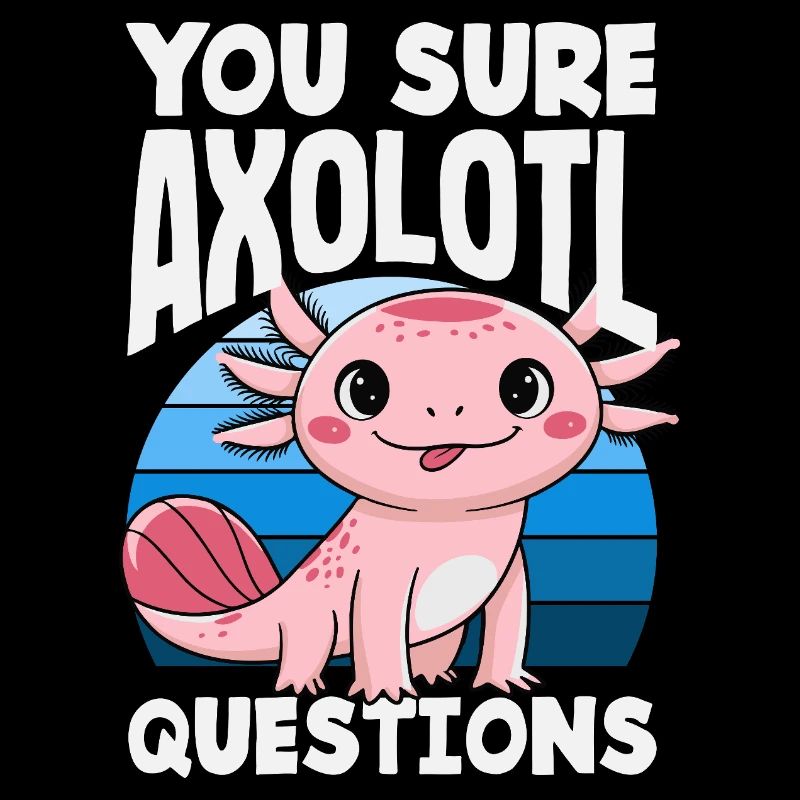 Mignon Axolotl Kawaii Amoureux des Axolotls