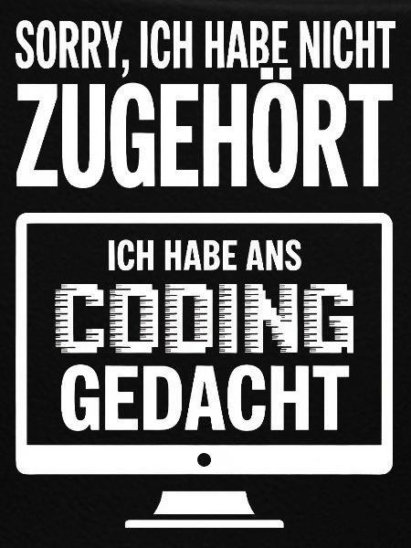 Coding Gedacht: Nicht Zuhören Meme