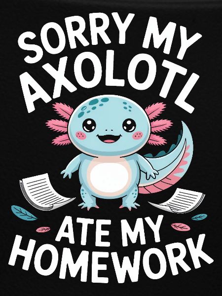 Axolotl Homework Excuse
