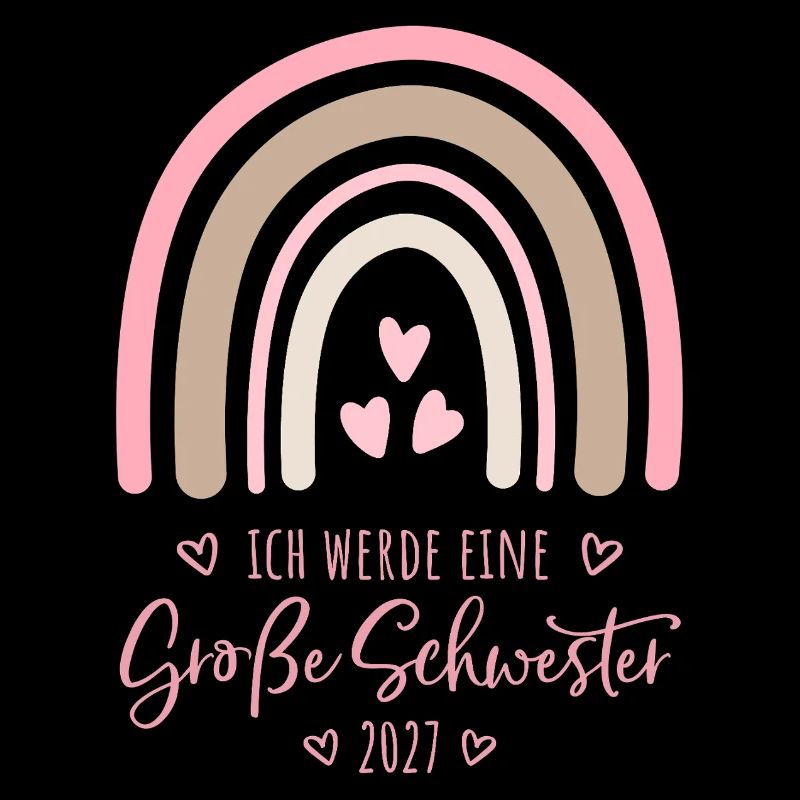 Ich werde eine Große Schwester 2027 Regenbogen