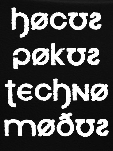 Hocus Pocus Techno Modus Font