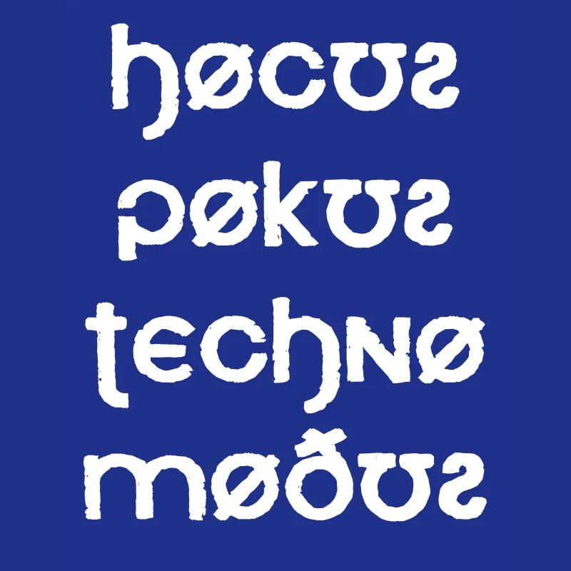 Hocus Pocus Techno Modus Font