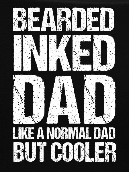 Bearded inked dad