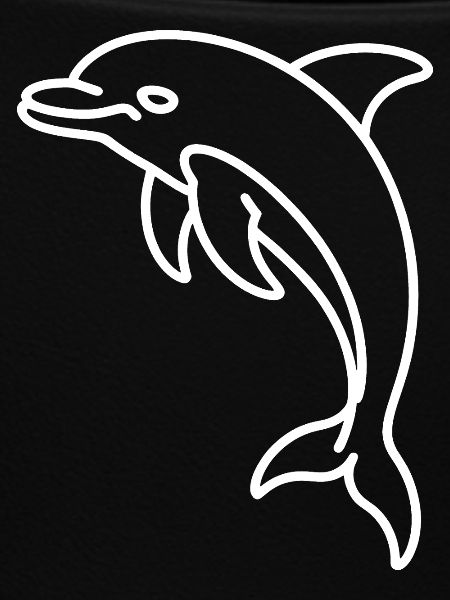 Delfinlinien Neon-Design