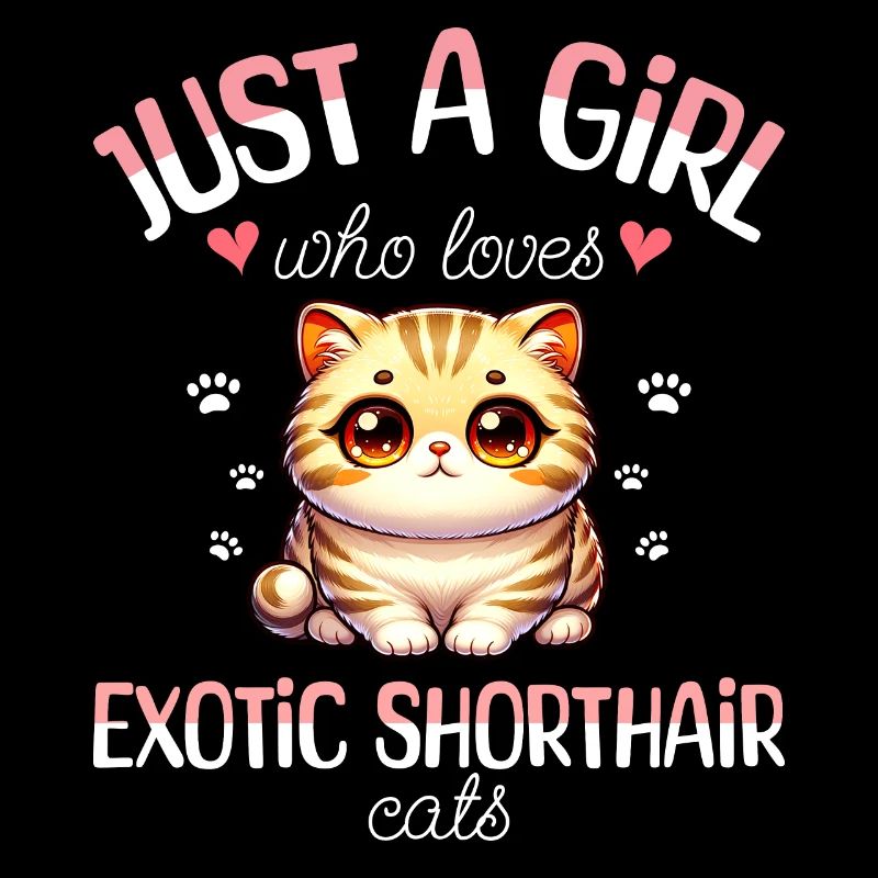 Mädchen Liebt Katze Exotisch Kurzhaar
