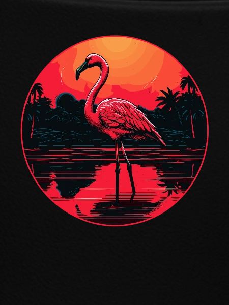Sunset Flamingo