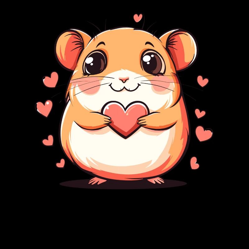 Heart Hamster Love