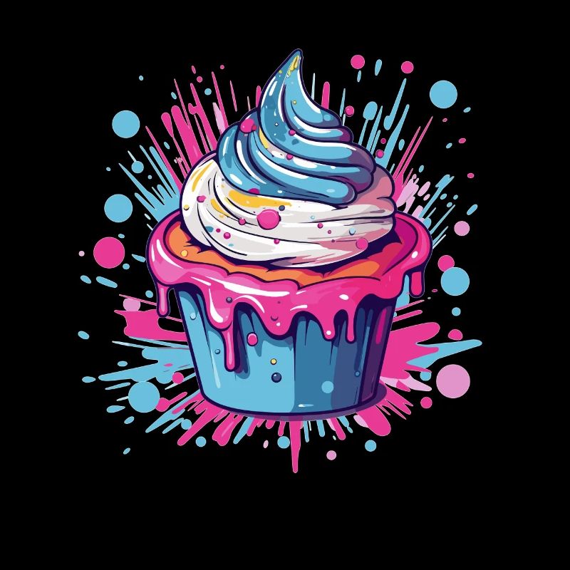 Colorful Cupcake Pop Art